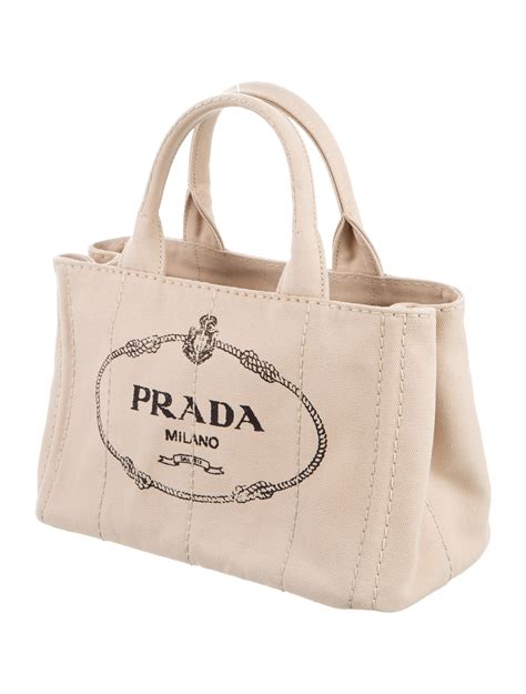 prada canvas handbag.